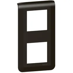 Legrand 079062L Mosaic Rahmen 2x2-modulig, vertikal Farbe: Schwarz