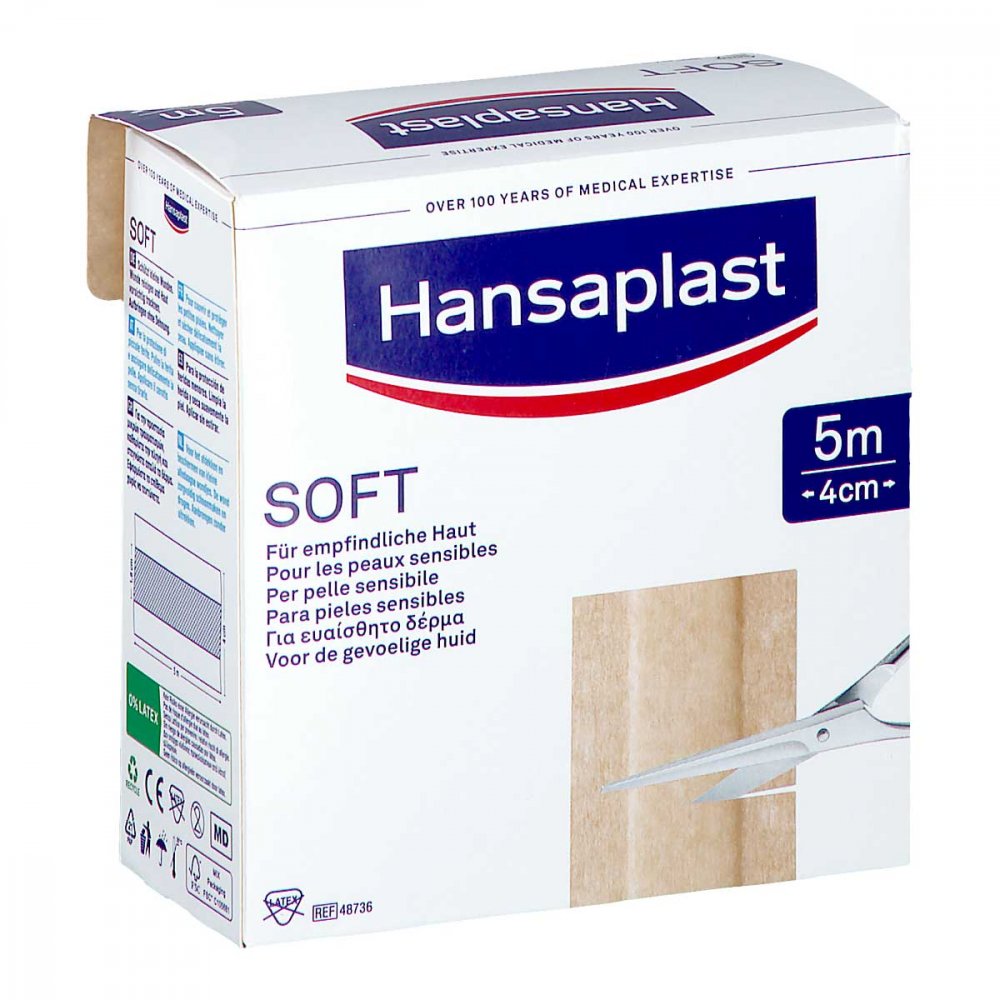 1001 Artikel Medical GmbH Hansaplast Soft Pflaster 4 cmx5 m Rolle 09678063