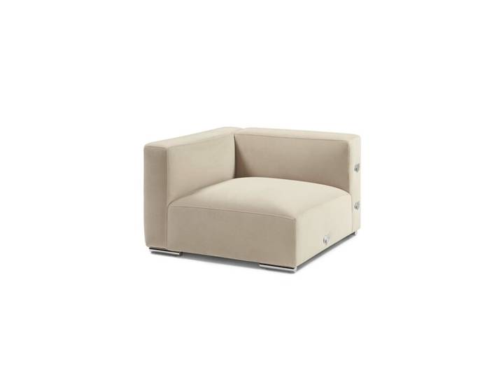 Couch-Element Dario gelb sand Armlehne links 105x66x100 cm