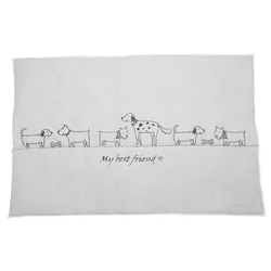 David Fussenegger Hundematte 'my best friend' 80 x 120 cm Filz - Grau