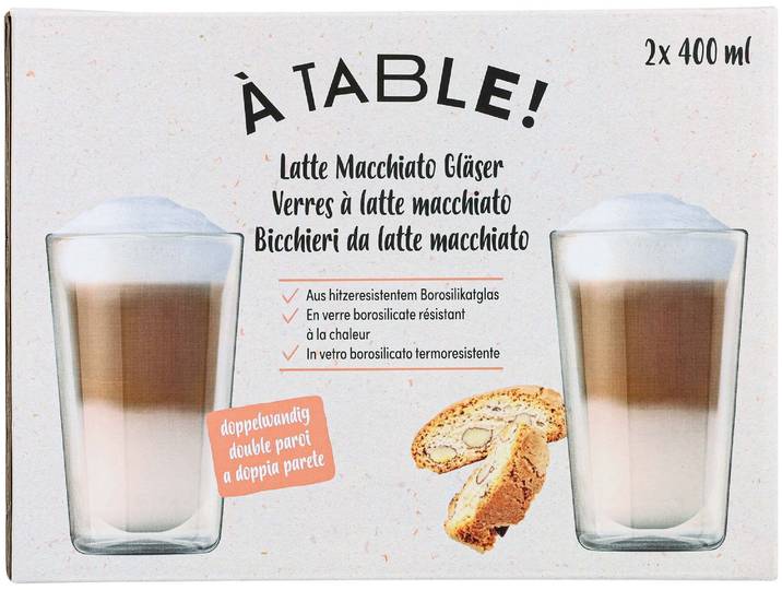 À Table! Latte Macchiato Doppelwand 2x400ml