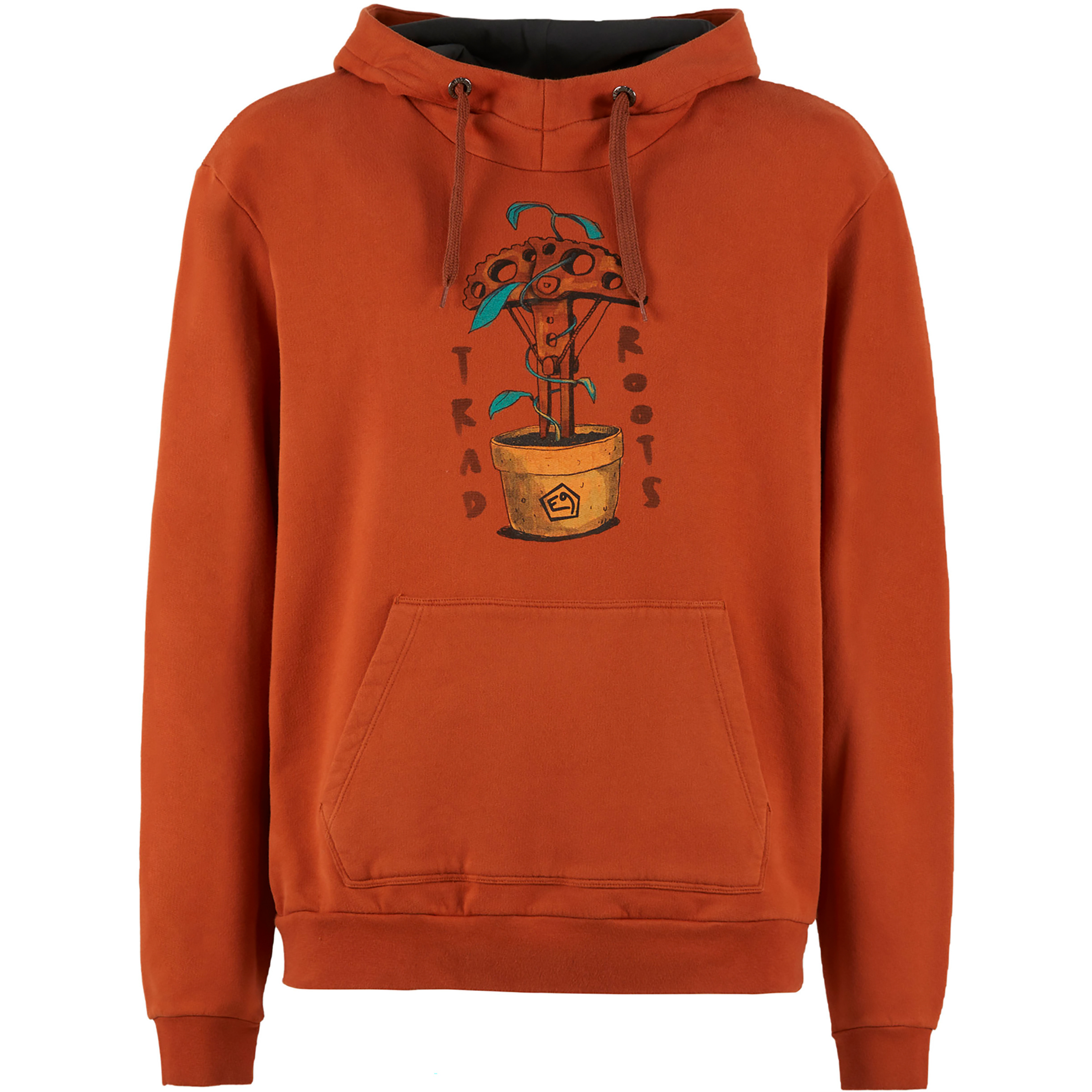 E9 Hood Herren Hoodies orange Größe M Sportklettern | Alpinklettern | Bouldern Widerstandsfähig
