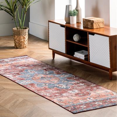 Nuloom Stefania SplashGuard Bold Medallion Machine Washable Area Rug