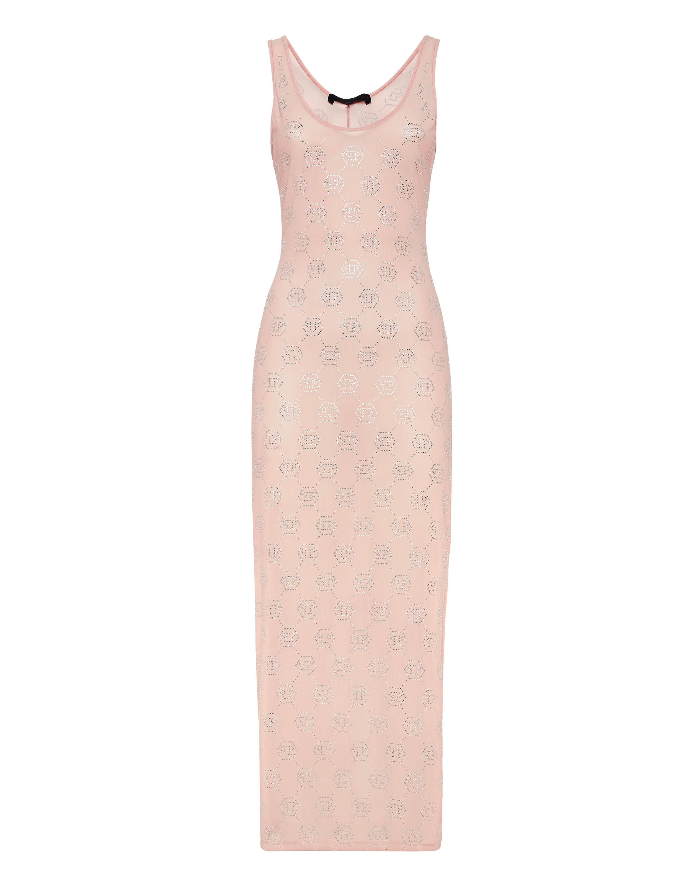 Long Dress Monogram Strass