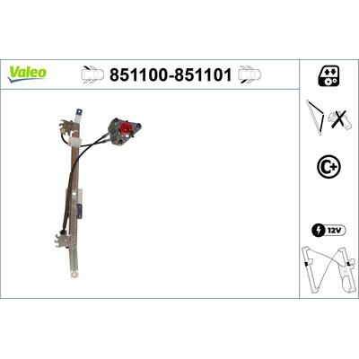 VALEO Fensterheber 851101 hinten rechts für SEAT