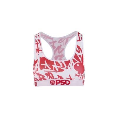 Bustier PSD "PB RED TAGS SB Damen", Damen, Gr. L, Einheitsgröße, rot (multi), 88% Polyester, 12% Elasthan, BHs Bustier