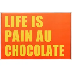 KARE DESIGN Wandbild 60 x 40 cm Pain Au Chocolate 56788 Orange