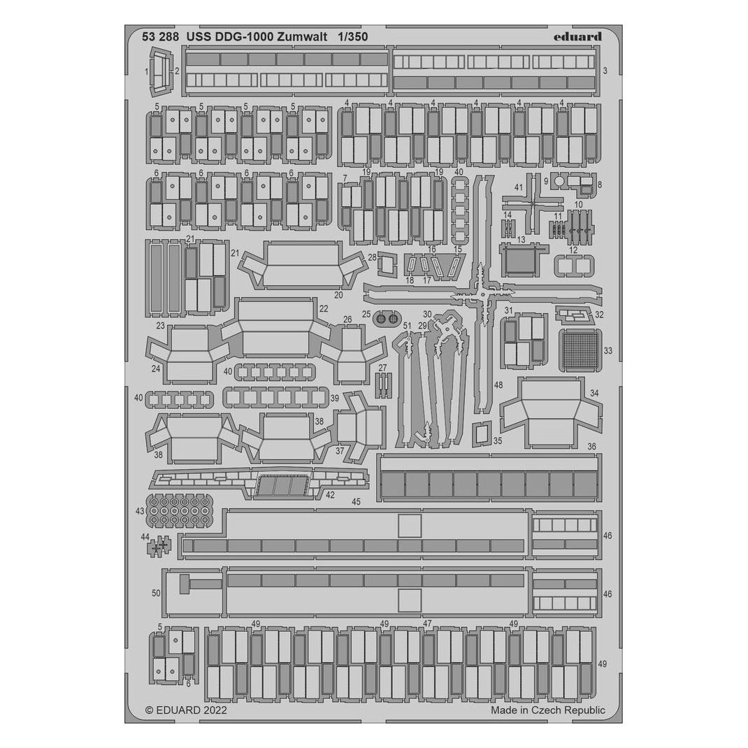 Eduard USS DDG-1000 Zumwalt for SNOWMAN MODELS / TAKOM (53288)