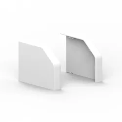 GGK 18080 Endstück-Paar RK 110x150mm-9016, Kunststoff hfr, schnittkaschierend, weiß RK 100x150-ES RK100x150ES