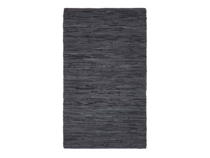 Homescapes Lederteppich Denver gewebt 150/240 cm, Schwarz, Leder, Rechteckig, 150x240 cm, Teppiche und Böden, Teppiche