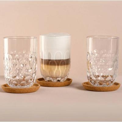 Leonardo GOCCE Latte Macchiato-Set mit Untersetzer 6-teilig