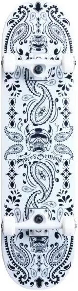 Skateboard Komplettboard Speed Demons Bandana (7.5" - Weiß)