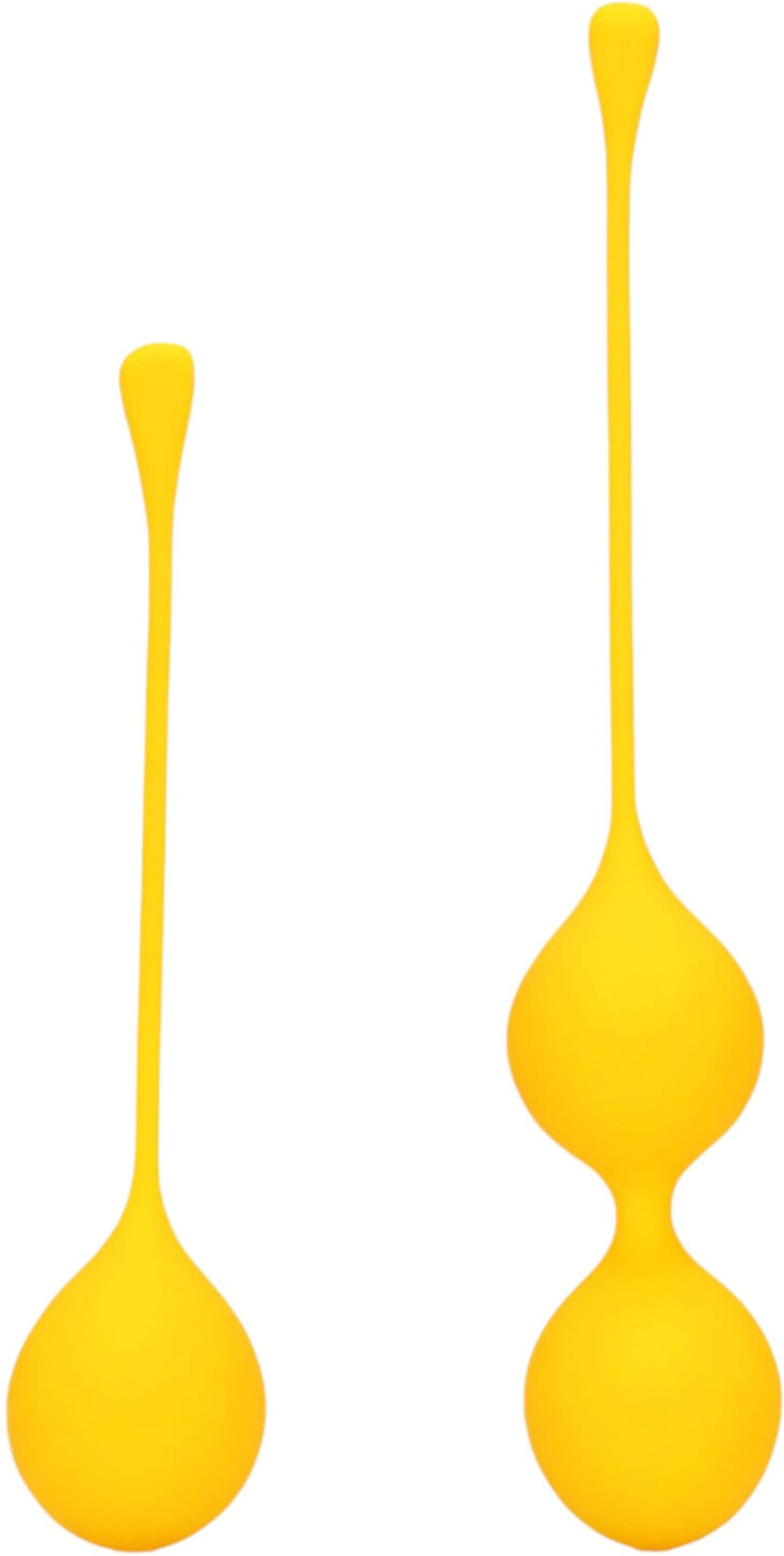 Loveline - Silicone Kegel Balls Set - 2 Piece (Yellow)