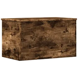 vidaXL Truhe Räuchereiche 60x35x35 cm Holzwerkstoff