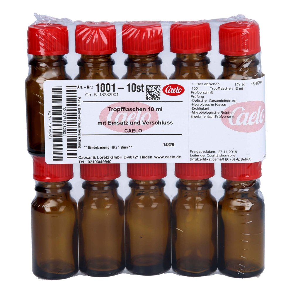 Caesar & Loretz GmbH Tropfflasche 10 Ml Braun M.einsatz+verschluss 10189381