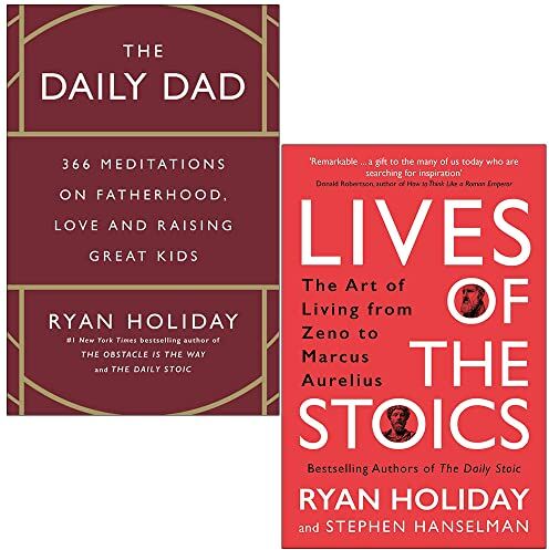 Profile Book ltd Ryan Holiday Collection 2 Books Set (The Daily Dad and Lives of the Stoics)