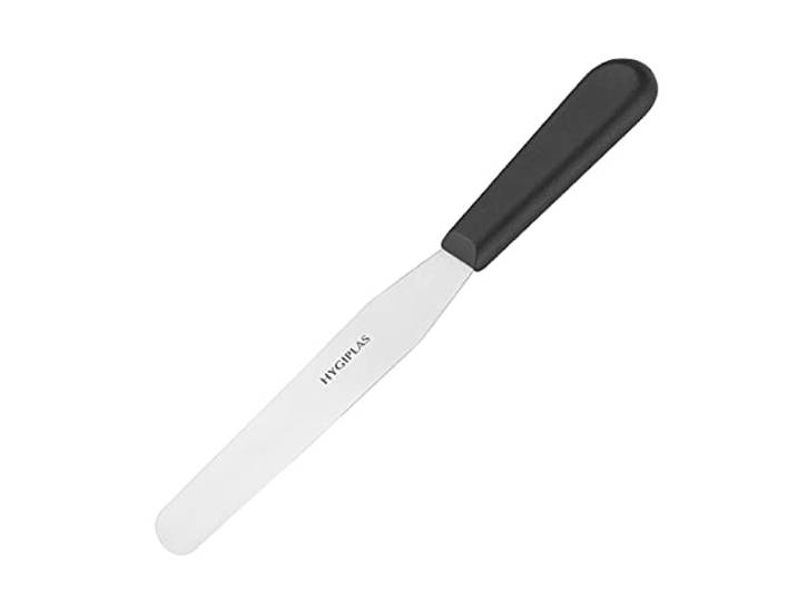Hygiplas D402 paletmes, recht flexibel mes, zwart