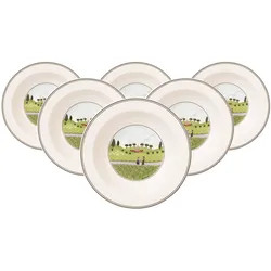 Villeroy & Boch Design Naif Salatschalen Begegnung, Schüssel + Schale, Mehrfarbig