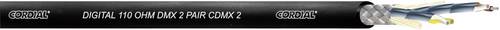 Cordial Steuerleitung 2 x 0.22mm² Schwarz CDMX 1 BLACK 100 Meterware