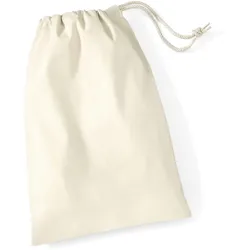 Westford Mill Baumwoll Utensilien Beutel Sportbeutel W115 natural S (25 x 30 cm)