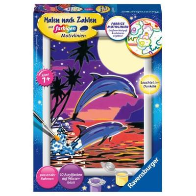 CreArt, Malen nach Zahlen Kinder - Delfine