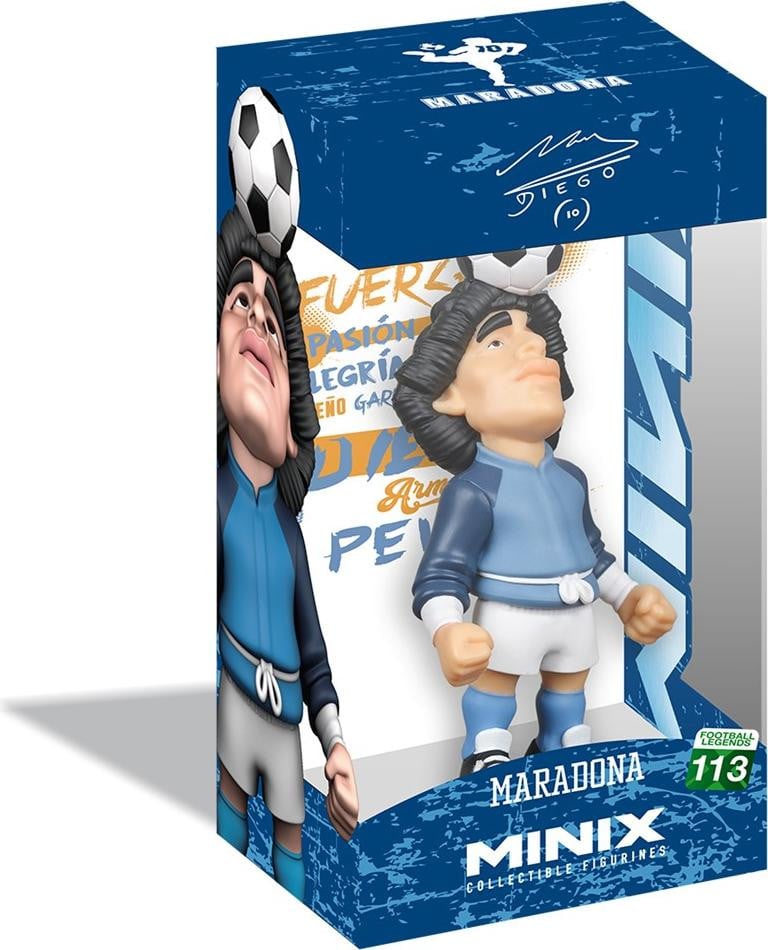 Superbuzz Minix Figuur Maradona Life is Life Warming Up, 12 cm