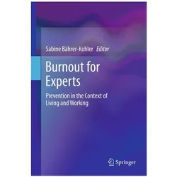 Burnout for Experts, Ratgeber von Sabine Bährer-Kohler