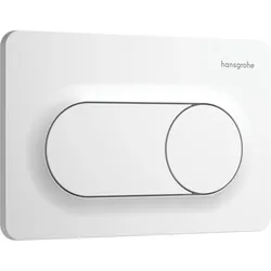 hansgrohe iFrame Original S Betätigungsplatte für 2-Mengen-Spülung, 66002700, Farbe: Mattweiß