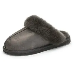 Lammfell-Pantolette Jessica Shepherd schwarz, 37