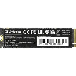 VERBATIM 49376 - Verbatim Vi3000 PCIe NVMe M.2 SSD 2 TB