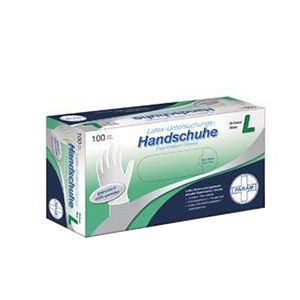 Handschuhe Einmal Latex gepudert L 100 St