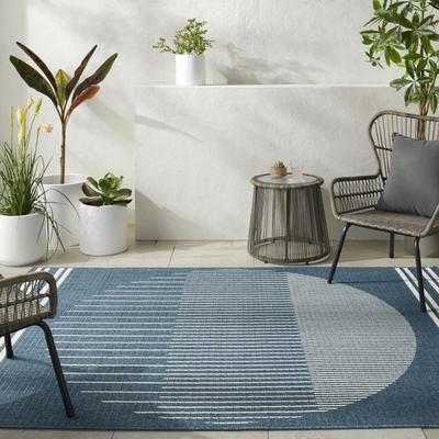 Livabliss Alfresco Outdoor Scandinavian Abstract Area Rug