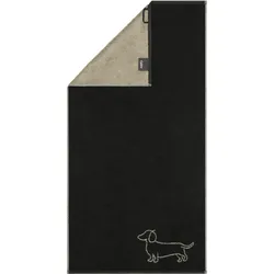 Handtuch WE LOVE DOGS (BL 50x100 cm) - schwarz - BL 50x100 cm