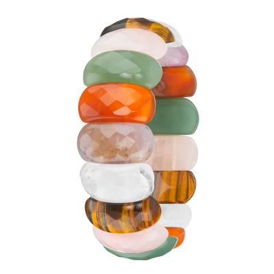 Armband LADY, bunt (bunt, bunt), Armbänder, Damen, Glas, Armband