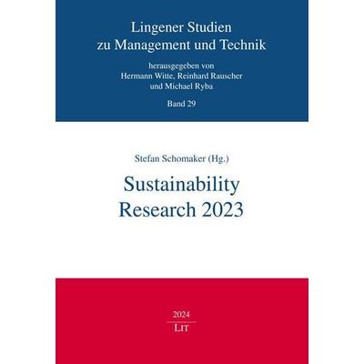 Sustainability Research 2023, Taschenbuch von , Lit Verlag, 978-3-643-15672-3