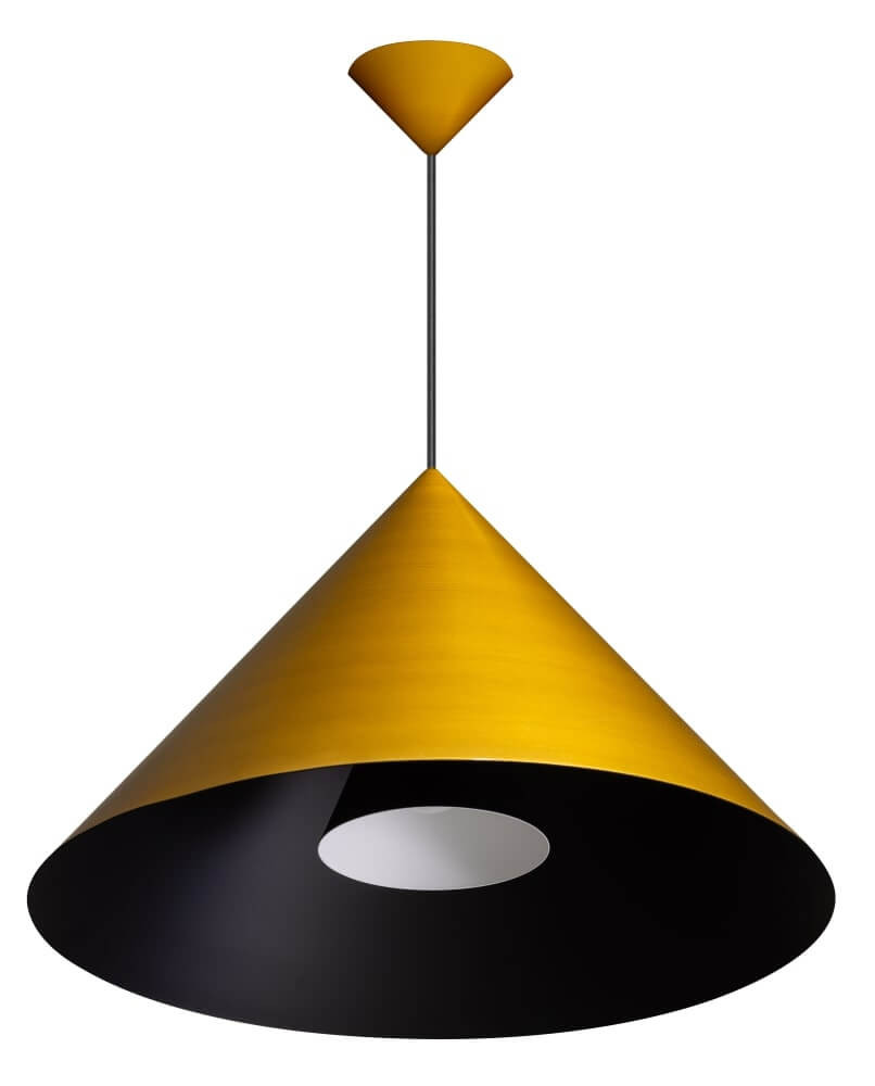 ETH Design hanglamp Dillon brons ronde metalen lamp Ø 55 cm