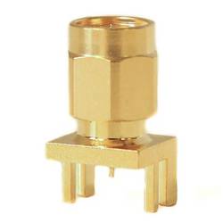 Mueller Electric BU-1420801811 Adapterstecker SMA-Buchse - Leiterplatte Messing