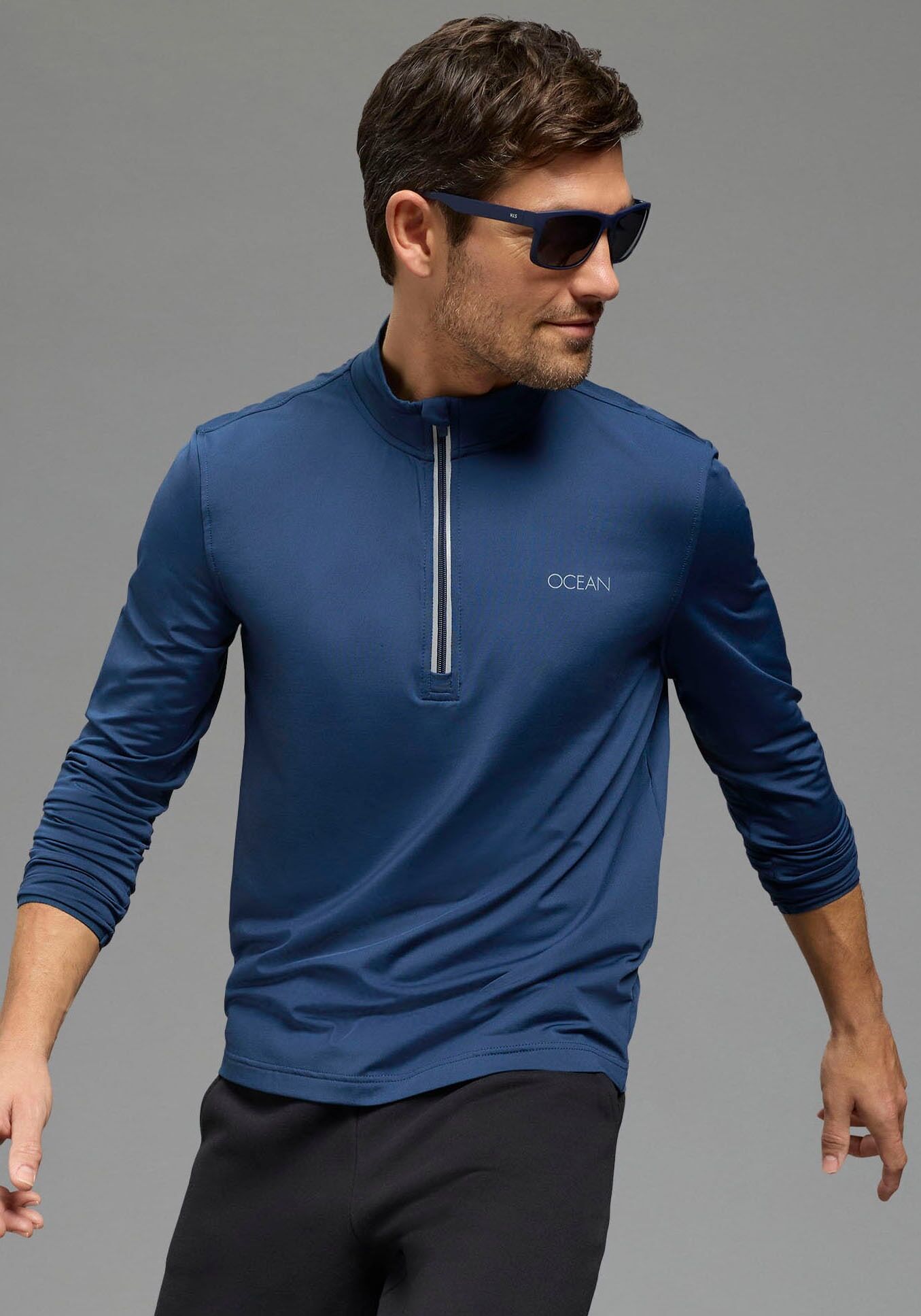 Sonnenbrille H.I.S, Herren, dunkelblau, unifarben, Sonnenbrillen Sonnenbrille, Filterkategorie 3, 100% UVA & 100% UVB Schutz, polarisierende Gläser dunkelblau Einheitsgröße