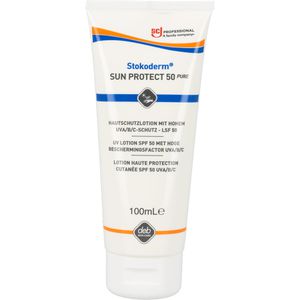 Stokoderm Sonnencreme Sun Protect 50 Pure, LSF 50, 100 ml, wasserfest