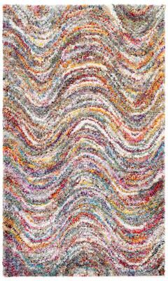 SAFAVIEH Fiesta Shag Mindi Abstract Rug