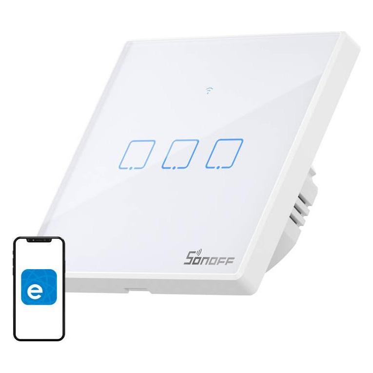 Sonoff Smart Switch WiFi + RF 433 T2 EU TX (3-channel) updated (T2EU3C-TX)