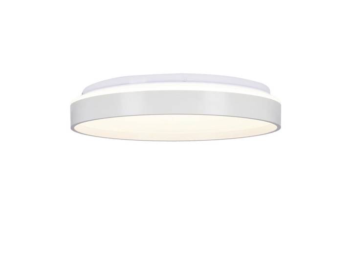 Led-Deckenleuchte Texas, Weiß, Metall, Kunststoff, rund, 34x6x34 cm, RoHS, Europäischer Sicherheitsstandard, einfach zu transportieren, Lampen & Leuchten, LED Beleuchtung, LED-Deckenleuchten