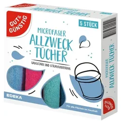 Gut & Günstig Allzwecktücher Microfaser 5 Stück