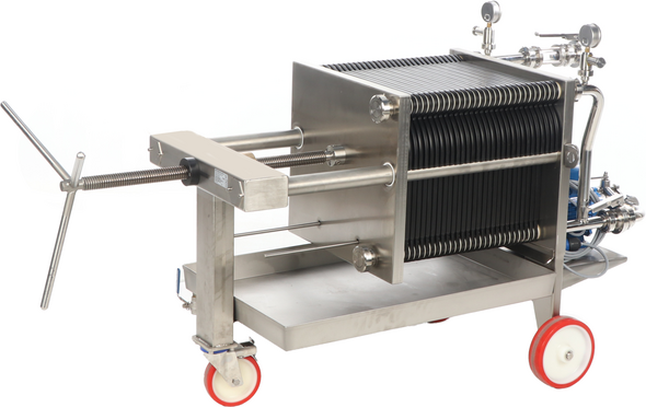Enotecnica Pillan FC43 - Filtre professionnel pour cave à vin, 30 cartons 40x40 cm - Châssis et pompe INOX