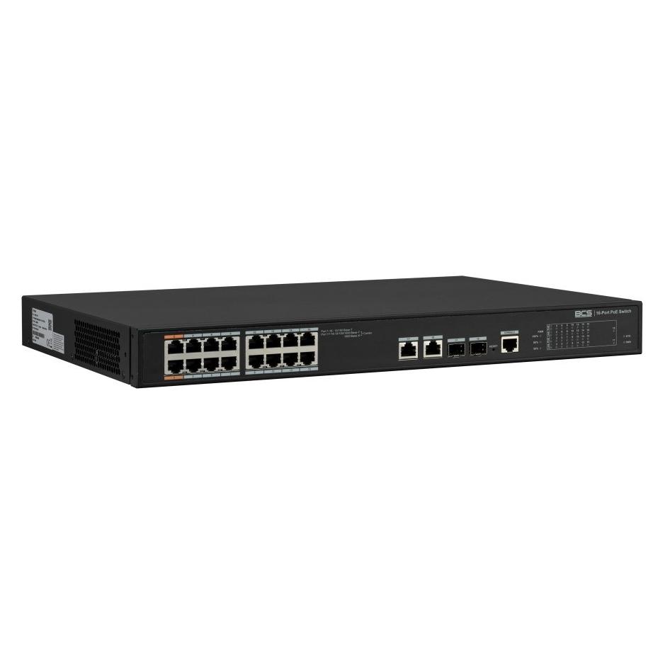 BCS BCS-L-SP1602G-2SFP-M(2) Verwalteter PoE Switch 16 Ports mit exPoE-Technologie 240W (18 Ports) (BCS-L-SP1602G-2SFP-M(2))