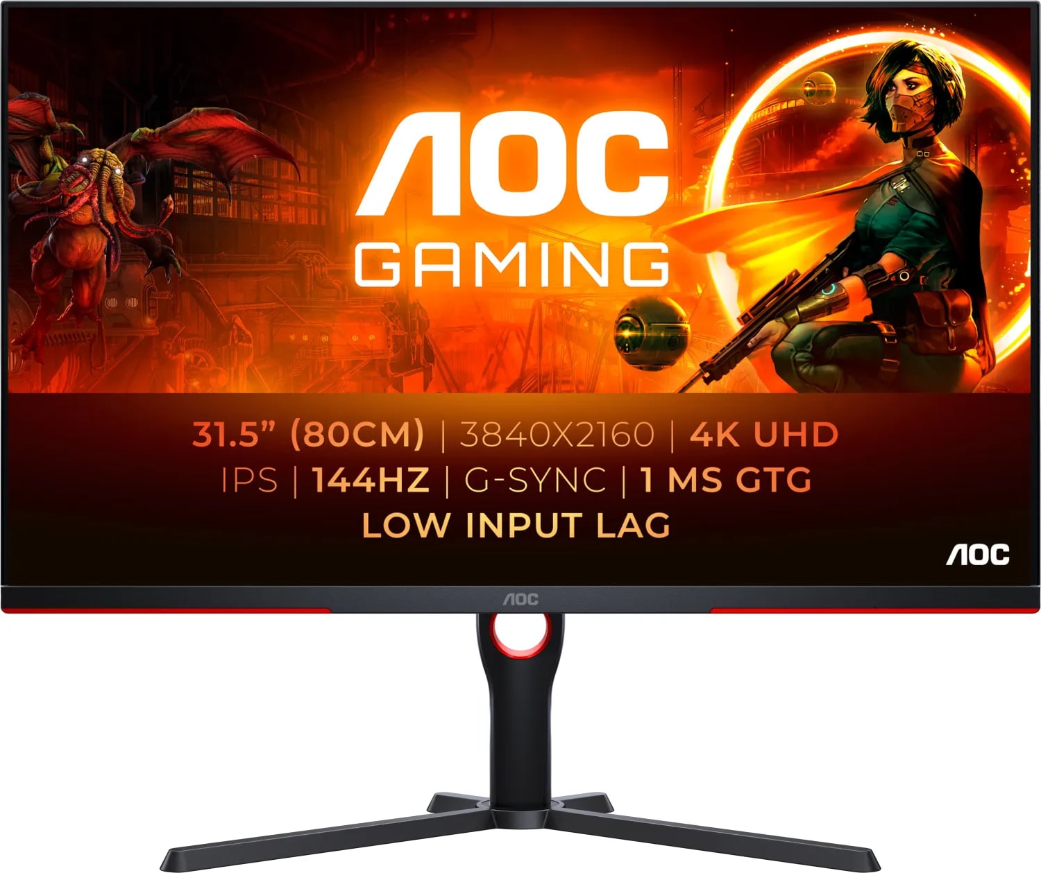 AOC AGON U32G3X 31.5 Zoll 4K (DCI) IPS Panel 16:9 144 Hz Gaming Monitor