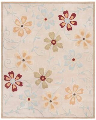 SAFAVIEH Handmade Blossom Aura Modern Floral Wool Rug