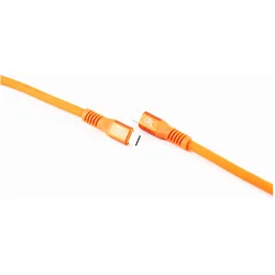 Shiverpeaks --USB-C Verbindungskabel, USB-C Ladekabel, 3.2, 240W, orange, 4m (4 m, 240 W), USB Kabel