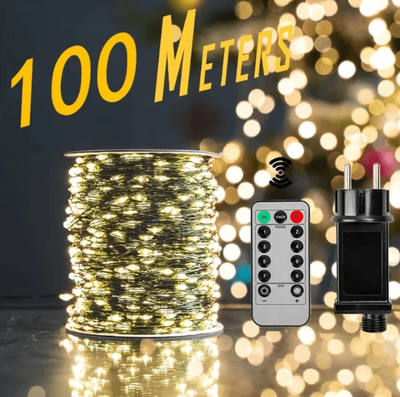 Inspire Curations 1000 LED Fairy String Lights Extra Long Waterproof Outdoor Lights With Remote 1000 LED Fairy String Lights Extra Long Waterproof Outdoor Lights With Remote