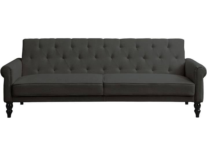 Schlafsofa DOREL HOME Tyne , schwarz (anthrazit), B:222cm H:82cm T:83cm, 100% Polyester, Sofas, Schlafsofa
